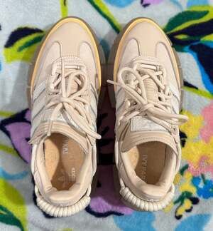 adidas x IVY PARK Super Sleek Chunky Platform Sneakers Halo Ivory Size 6
